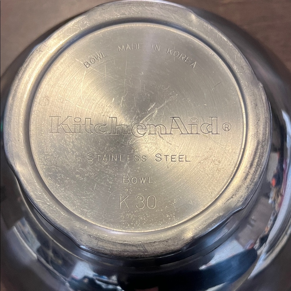 KitchenAid Silver Mixing Bowl